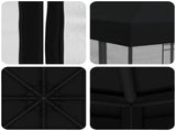 Garden Gazebo with Sidewalls 3 x 3 m Black Polyester and Steel 900346