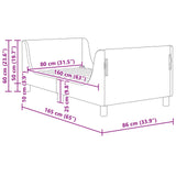 Children's Bed Frame with Headboard Police Blue 80 x 160 cm 42010863