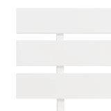 Bed Frame without Mattress White Solid Pine Wood 120x200 cm 283156