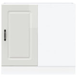 Kitchen Base Cabinet "Kalmar" High Gloss White Engineered Wood 854320