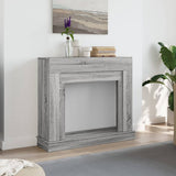 Fireplace Surround Grey Sonoma 100x30x87.5 cm Engineered Wood 854567