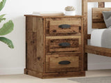 Bedside Cabinet Old Wood 39 x 39 x 67.5 cm Engineered Wood 881340