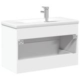 Bathroom Sink Cabinet with Built-in Basin White 3278776