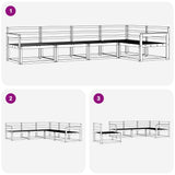 Outdoor Sofa Set 5 pcs White 327 x 168.5 x 73 cm 3386433