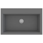 ZNTS Kitchen Sink Grey 790x500x193 mm Granite 147054