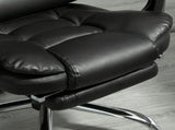 Executive Office Chair, PU Leather Home Office Chair with Swivel Wheels, Reclining Backrest, T3398P328187