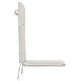 High Back Chair Cushion GEMERT 4 pcs 100% Polyester White 945697