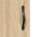 Wall Mounted Cabinet Sonoma Oak 69.5x34x90 cm Engineered Wood 834981