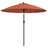 Garden Parasol with Aluminium Pole 270 cm Terracotta 47309