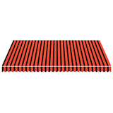 Awning Top Sunshade Canvas Orange and Brown 4x3 m 145724