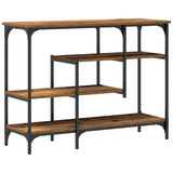 Console Table with Shelf with Storage Old wood 100 x 35 x 75 cm 863559