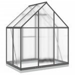 ZNTS Greenhouse with Base Frame Anthracite 169x114x202 cm Aluminium 4005827