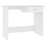 ZNTS Desk White 100x50x76 cm Engineered Wood 800549