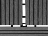 Decking Tile 22 pcs Grey 30 x 30 cm WPC 3444830