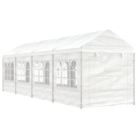 Gazebo with Roof White 8.92x2.28x2.69 m Polyethylene 3155480