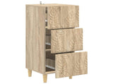 Drawer Cabinet Sonoma Oak 33 x 34.5 x 90 cm Engineered Wood 895077