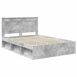 Bed Frame Concerte Grey 150 x 200 cm Solid Pine Wood 3410075