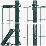 Welded Wire Fence with Concrete Base 25 x 1.2 m 3350855