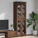 Highboard FLORIN Brown Oak 60 x 35 x 182 cm Engineered Wood 3397911