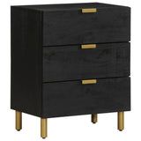 Bedside Cabinet Black 50x33x62 cm Engineered Wood 4017657