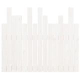 Wall Headboard White 95.5x3x80 cm Solid Wood Pine 824784