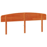 Headboard Wax Brown 200 cm Solid Wood Pine 842489