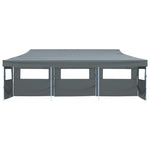 Folding Pop-up Party Tent with 5 Sidewalls 870x291x315 cm Anthracite 44981