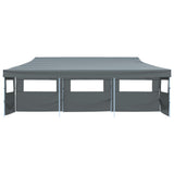 Folding Pop-up Party Tent with 5 Sidewalls 870x291x315 cm Anthracite 44981