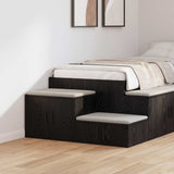 Storage Cabinet 2 pcs Black Oak 118 x 41 x 40 cm 866660