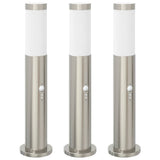 Bollard Lights with Sensor 3pcs 50 cm Stainless Steel IP44 4006006
