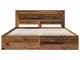 Bed Frame with Headboard Old Wood 140 x 200 cm Solid Pine Wood 3410094
