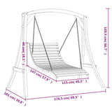 Swing Bed Solid Wood Spruce with Teak Finish 3200615