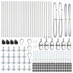 Fence Post Other 26 pcs Silver 3.2 x 3.2 x 90 cm Steel 3350259