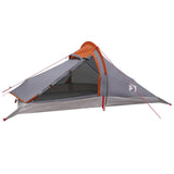 Backpacking Tent Grey and Orange 4-Person 42018573