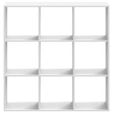 Bookcase White 102x32x102 cm Engineered Wood 852816