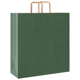 Paper Bags 250 pcs with Handles Green 45x17x48 cm 4101961