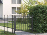 Fence Gate HORST 100 x 100 cm Metal Black Lockable 42034044