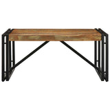 ZNTS Coffee Table Multicolour 80x80x35 cm Solid Wood Reclaimed 4016671