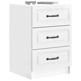 Bedside Cabinet with Drawer High Gloss White 43 x 41 x 63.5 cm 895709