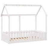 Kids' House Bed Frame without Mattress White 80x160 cm 850696