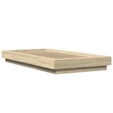Bed Frame without Mattress Sonoma Oak 100x200 cm 3281205