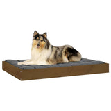 Dog Bed Honey Brown 91,5x64x9 cm Solid Wood Pine 820864