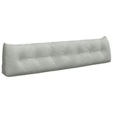 Back Pillow Light Grey 200 x 24 x 50 cm Velvet 42014603