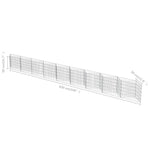 ZNTS Gabion Wall Galvanised Steel 630x30x50 cm 143574