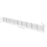 ZNTS Gabion Wall Galvanised Steel 630x30x50 cm 143574