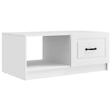 Coffee Table White 90 x 50 x 37 cm Engineered Wood 895875