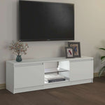 TV Cabinet with LED Lights White 120x30x36 cm 804283