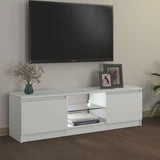 TV Cabinet with LED Lights White 120x30x36 cm 804283