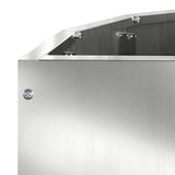 Planter Silver 60 x 30 x 35 cm Galvanised Steel 883701