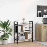 Bookshelf Sonoma Oak 75 x 30 x 91 cm Engineered Wood 883971